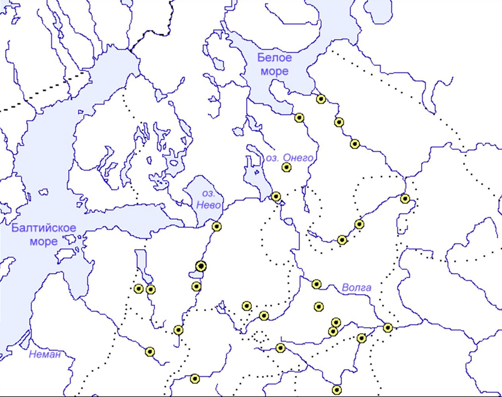 Великий новгород на контурной карте